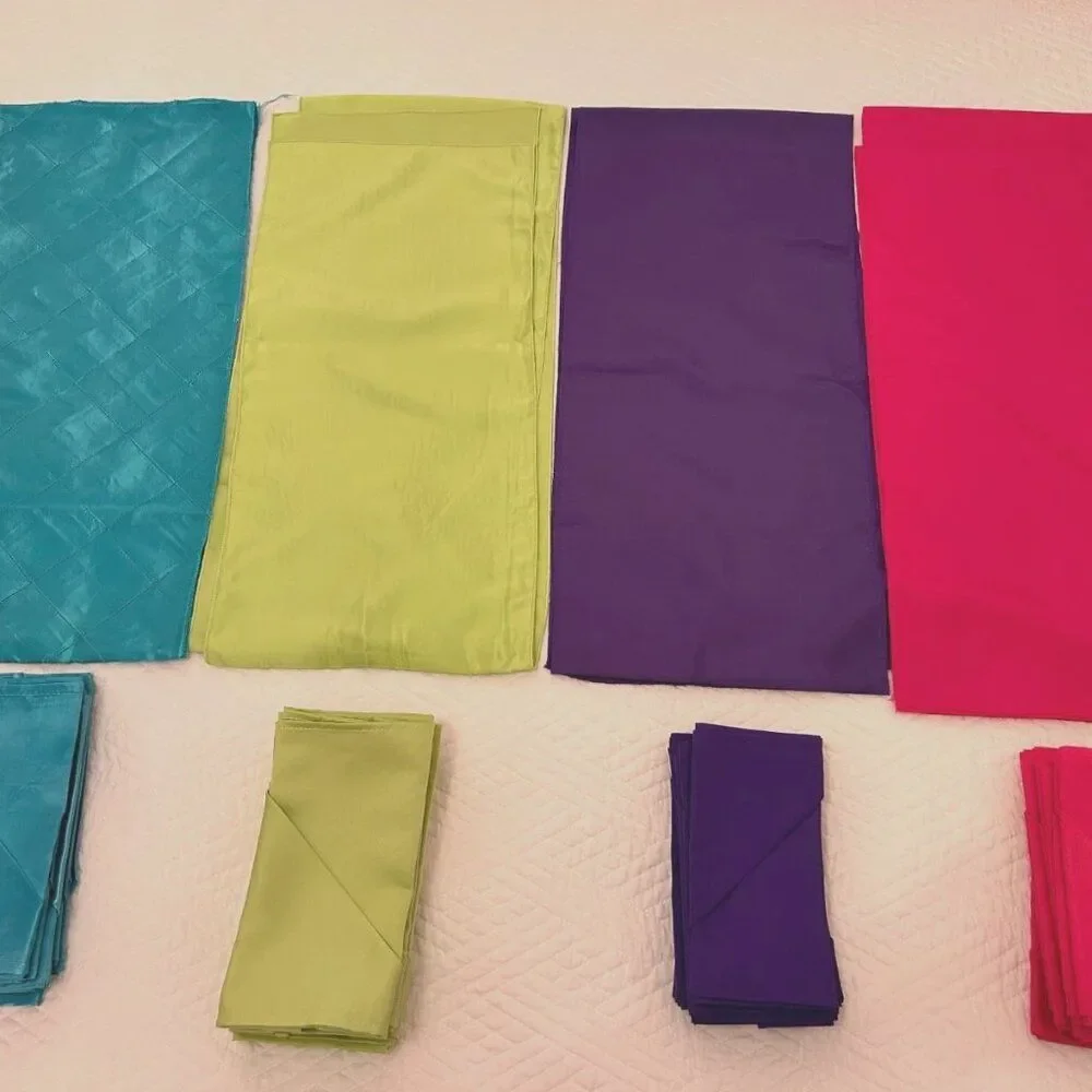 Event-Ready Table Runner & Napkin Bundles (Set of 4)